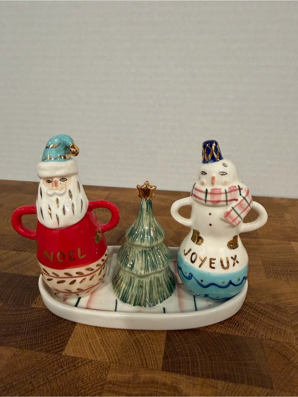 Anthropologie salt and pepper shakers